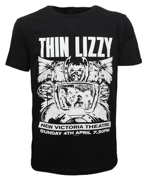 Band Merchandise Thin Lizzy Jailbreak Show Flyer T-Shirt Band Merchandise Thin Lizzy Jailbreak Show Flyer T-Shirt
