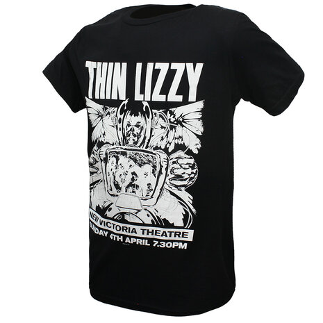Band Merchandise Thin Lizzy Jailbreak Show Flyer T-Shirt - Officiële Merchandise Band Merchandise Thin Lizzy Jailbreak Show Flyer T-Shirt - Officiële Merchandise