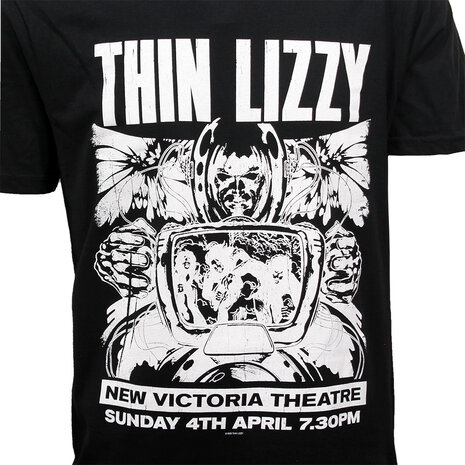 Band Merchandise Thin Lizzy Jailbreak Show Flyer T-Shirt - Officiële Merchandise Band Merchandise Thin Lizzy Jailbreak Show Flyer T-Shirt - Officiële Merchandise
