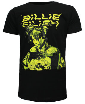 Band Merchandise Billie Eilish Illustriertes T-Shirt