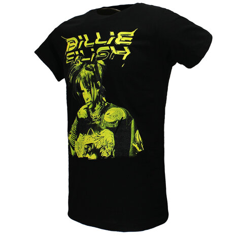 Band Merchandise Billie Eilish Illustriertes T-Shirt – Offizielles Merchandise Band Merchandise Billie Eilish Illustriertes T-Shirt – Offizielles Merchandise