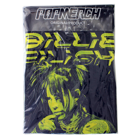 Band Merchandise Billie Eilish Illustriertes T-Shirt – Offizielles Merchandise Band Merchandise Billie Eilish Illustriertes T-Shirt – Offizielles Merchandise