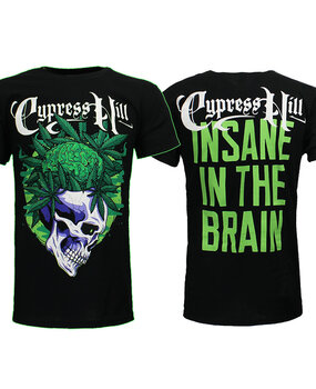Band Merchandise Cypress Hill Insane In The Brain T-Shirt Band Merchandise Cypress Hill Insane In The Brain T-Shirt