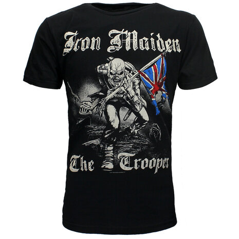 Band Merchandise Iron Maiden The Trooper Illustration T-Shirt - Official Merchandise Band Merchandise Iron Maiden The Trooper Illustration T-Shirt - Official Merchandise