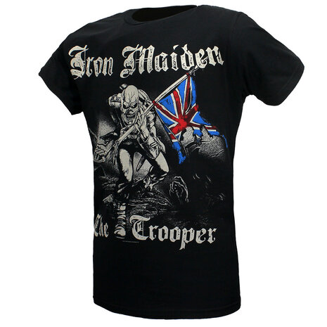 Band Merchandise Iron Maiden The Trooper Illustration T-Shirt - Official Merchandise Band Merchandise Iron Maiden The Trooper Illustration T-Shirt - Official Merchandise
