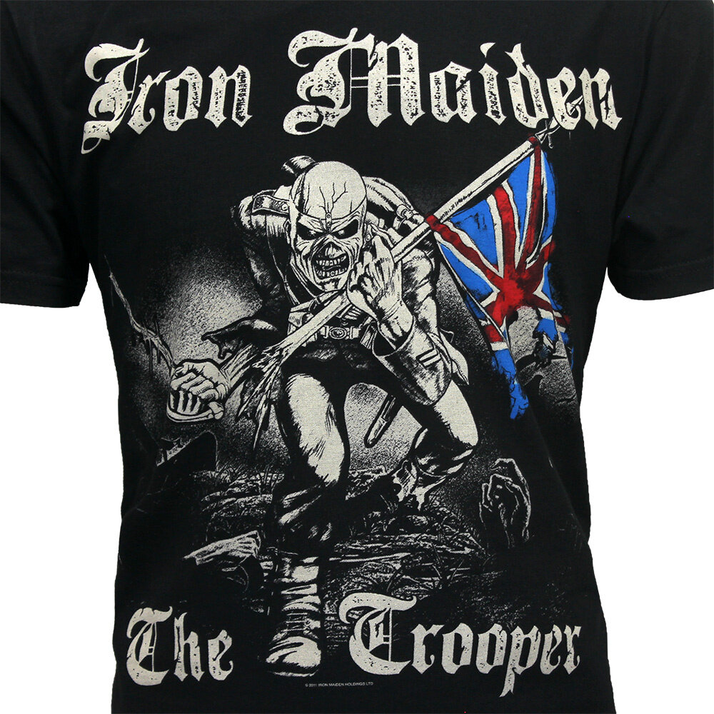 Band Merchandise Iron Maiden The Trooper Illustration T-Shirt - Official Merchandise Band Merchandise Iron Maiden The Trooper Illustration T-Shirt - Official Merchandise