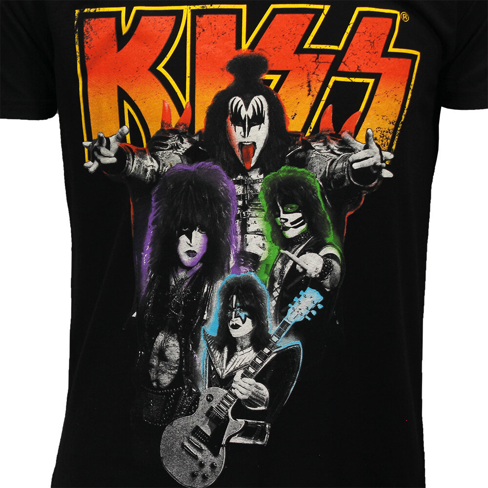 Band Merchandise KISS Neon Band T-Shirt – Offizielles Merchandise