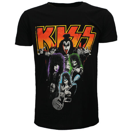 Band Merchandise KISS Neon Band T-Shirt – Offizielles Merchandise