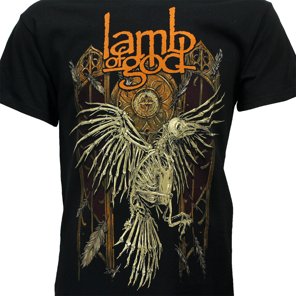 Band Merchandise Lamm Gottes Krähenskelett T-Shirt – Offizielles Merchandise Band Merchandise Lamm Gottes Krähenskelett T-Shirt – Offizielles Merchandise