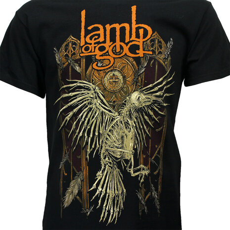 Band Merchandise Lamm Gottes Krähenskelett T-Shirt – Offizielles Merchandise Band Merchandise Lamm Gottes Krähenskelett T-Shirt – Offizielles Merchandise