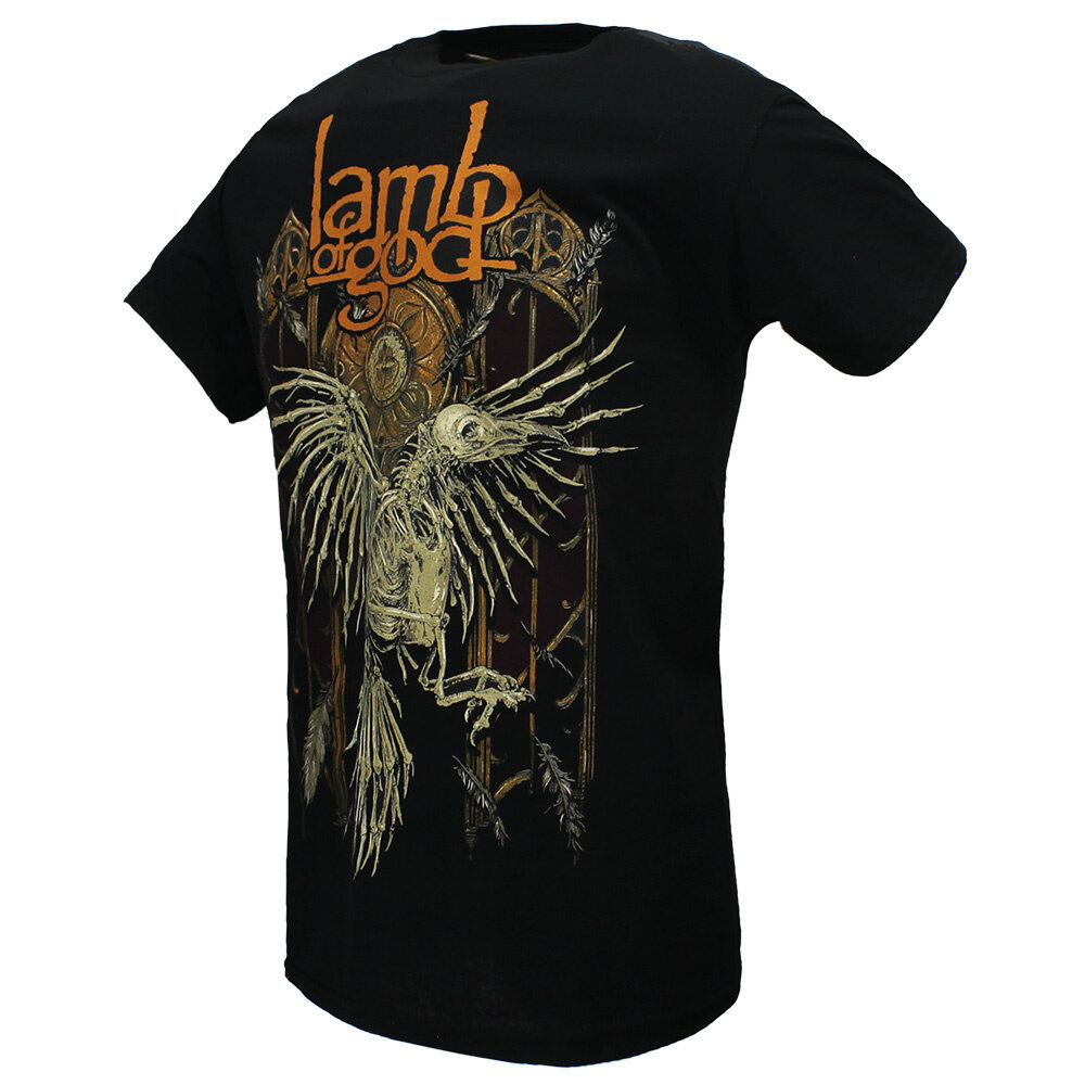 Band Merchandise Lamm Gottes Krähenskelett T-Shirt – Offizielles Merchandise Band Merchandise Lamm Gottes Krähenskelett T-Shirt – Offizielles Merchandise