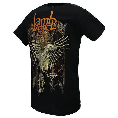 Band Merchandise Lamm Gottes Krähenskelett T-Shirt – Offizielles Merchandise Band Merchandise Lamm Gottes Krähenskelett T-Shirt – Offizielles Merchandise