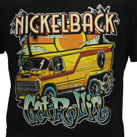 Band Merchandise Nickelback Get Rollin' T-Shirt – Offizielles Merchandise Band Merchandise Nickelback Get Rollin' T-Shirt – Offizielles Merchandise