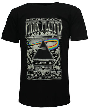 Band Merchandise Pink Floyd Carnegie Hall Live Poster T-Shirt Band Merchandise Pink Floyd Carnegie Hall Live Poster T-Shirt
