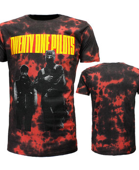 Band Merchandise Twenty One Pilots Dip Dye T-Shirt Band Merchandise Twenty One Pilots Dip Dye T-Shirt