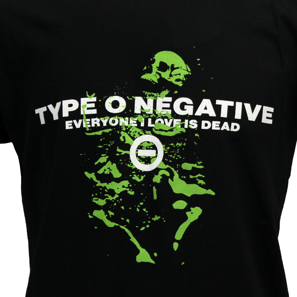 Band Merchandise Type O Negative „Everybody I Love Is Dead“-T-Shirt – offizielles Produkt Band Merchandise Type O Negative „Everybody I Love Is Dead“-T-Shirt – offizielles Produkt