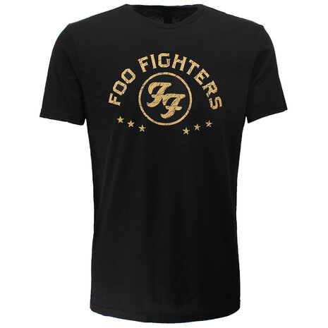 Band Merchandise Foo Fighters Arched Stars Logo T-Shirt - Officiële Merchandise Band Merchandise Foo Fighters Arched Stars Logo T-Shirt - Officiële Merchandise
