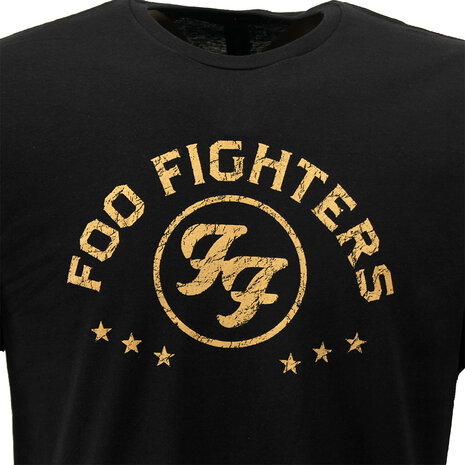Band Merchandise Foo Fighters Arched Stars Logo T-Shirt - Officiële Merchandise Band Merchandise Foo Fighters Arched Stars Logo T-Shirt - Officiële Merchandise