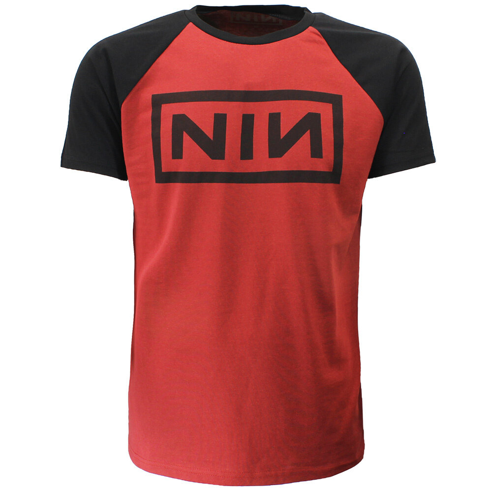 Band Merchandise Nine Inch Nails Raglan Style Logo T-Shirt - Officiële Merchandise Band Merchandise Nine Inch Nails Raglan Style Logo T-Shirt - Officiële Merchandise