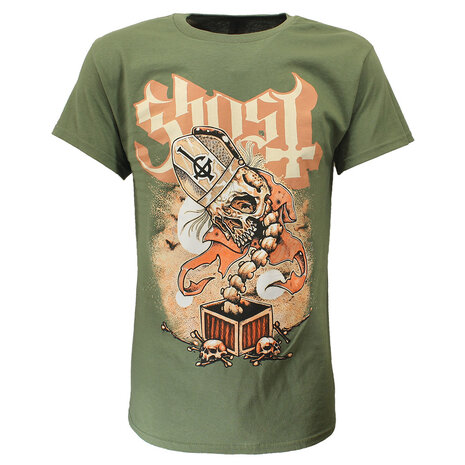 Band Merchandise Ghost Jack In The Box Green Band T-Shirt – Offizielles Merchandise Band Merchandise Ghost Jack In The Box Green Band T-Shirt – Offizielles Merchandise