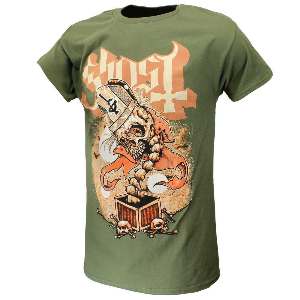 Band Merchandise Ghost Jack In The Box Green Band T-Shirt – Offizielles Merchandise Band Merchandise Ghost Jack In The Box Green Band T-Shirt – Offizielles Merchandise