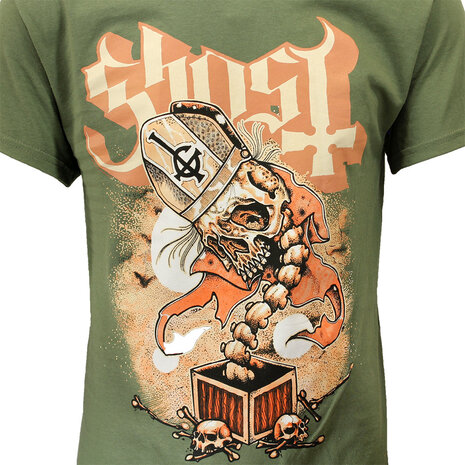Band Merchandise Ghost Jack In The Box Green Band T-Shirt – Offizielles Merchandise Band Merchandise Ghost Jack In The Box Green Band T-Shirt – Offizielles Merchandise