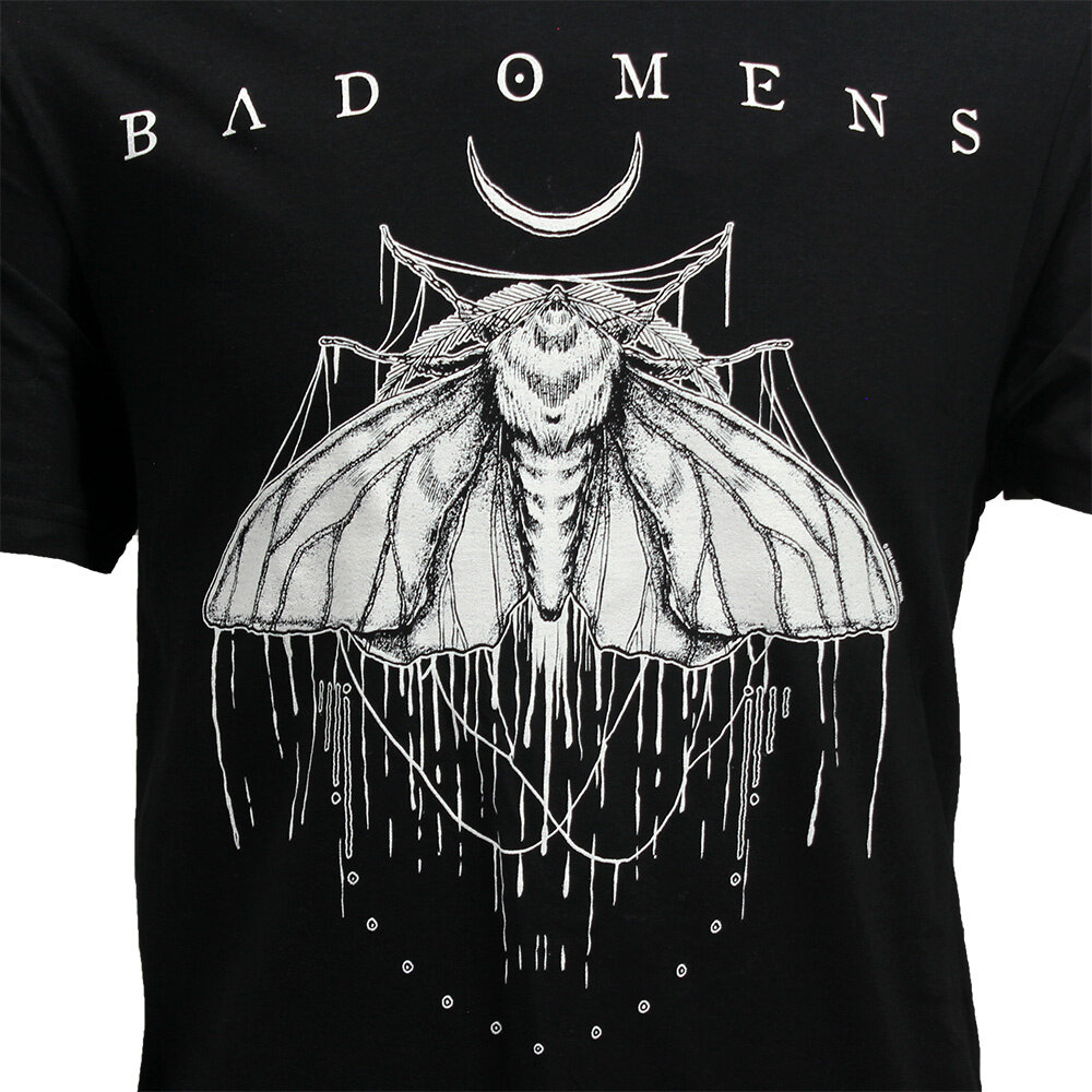 Band Merchandise Bad Omens Moth T-Shirt - Officiële Merchandise Band Merchandise Bad Omens Moth T-Shirt - Officiële Merchandise