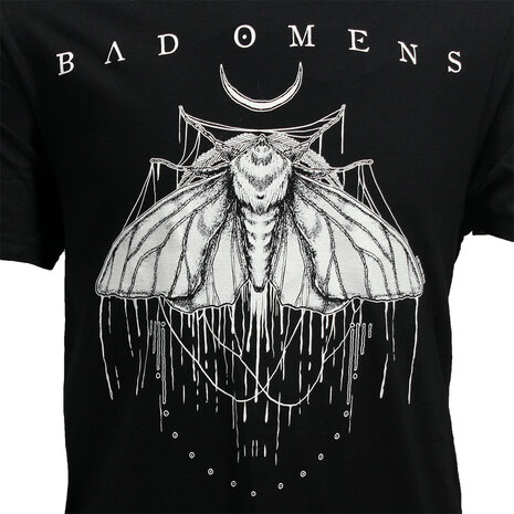 Band Merchandise Bad Omens Moth T-Shirt - Official Merchandise Band Merchandise Bad Omens Moth T-Shirt - Official Merchandise