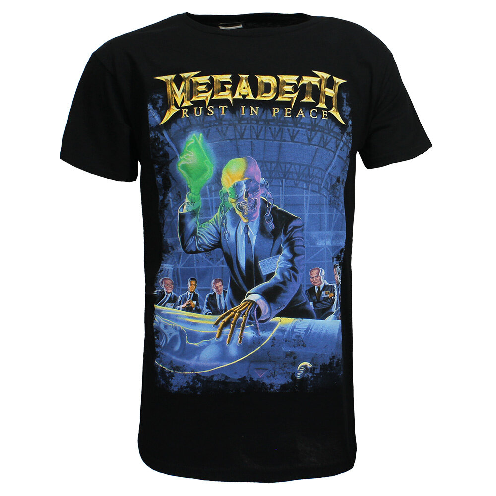 Band Merchandise Megadeth Rust In Peace Anniversary T-Shirt - Official Merchandise Band Merchandise Megadeth Rust In Peace Anniversary T-Shirt - Official Merchandise
