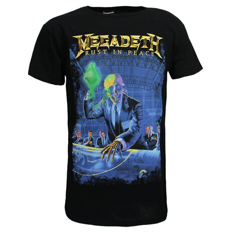Band Merchandise Megadeth Rust In Peace Anniversary T-Shirt - Official Merchandise Band Merchandise Megadeth Rust In Peace Anniversary T-Shirt - Official Merchandise
