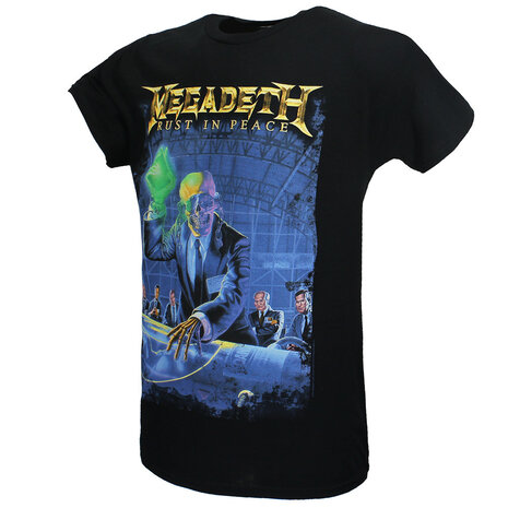 Band Merchandise Megadeth Rust In Peace Anniversary T-Shirt - Official Merchandise Band Merchandise Megadeth Rust In Peace Anniversary T-Shirt - Official Merchandise