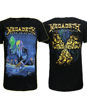 Band Merchandise Megadeth Rust In Peace Anniversary T-Shirt Band Merchandise Megadeth Rust In Peace Anniversary T-Shirt