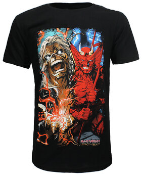 Band Merchandise Iron Maiden Duality T-Shirt mit großem Aufdruck