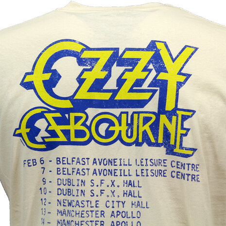 Band Merchandise Ozzy Osbourne The Ultimate Sin Tour 1986 T-Shirt - Official Merchandise Band Merchandise Ozzy Osbourne The Ultimate Sin Tour 1986 T-Shirt - Official Merchandise