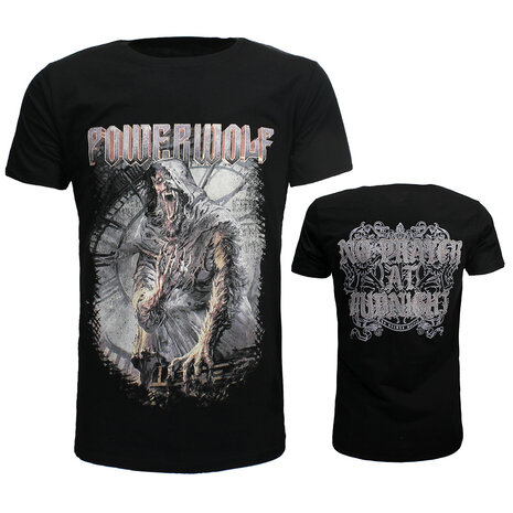 Band Merchandise Powerwolf No Prayer At Midnight T-Shirt - Official Merchandise Band Merchandise Powerwolf No Prayer At Midnight T-Shirt - Official Merchandise