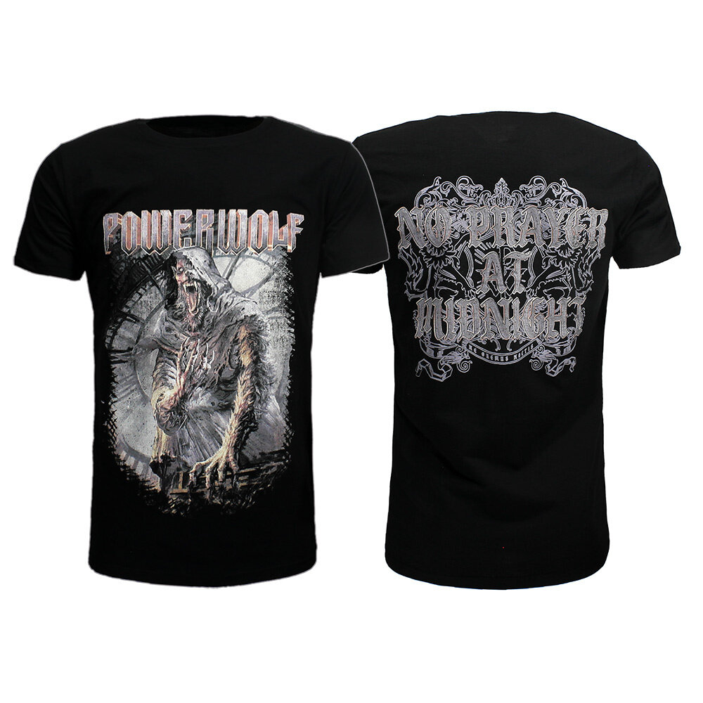 Band Merchandise Powerwolf No Prayer At Midnight T-Shirt - Official Merchandise Band Merchandise Powerwolf No Prayer At Midnight T-Shirt - Official Merchandise