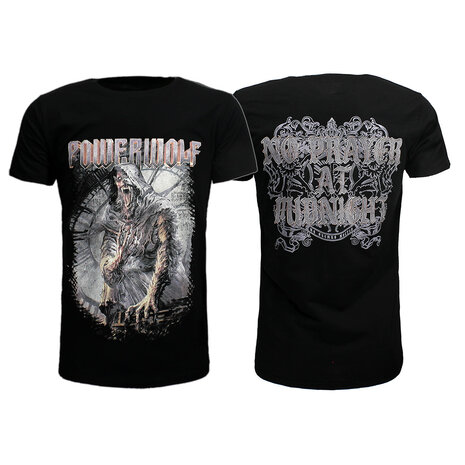 Band Merchandise Powerwolf No Prayer At Midnight T-Shirt - Official Merchandise Band Merchandise Powerwolf No Prayer At Midnight T-Shirt - Official Merchandise