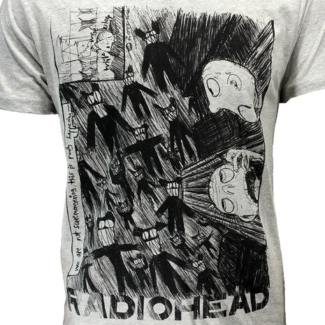 Band Merchandise Radiohead Idioteque Scribble T-Shirt - Official Merchandise Band Merchandise Radiohead Idioteque Scribble T-Shirt - Official Merchandise
