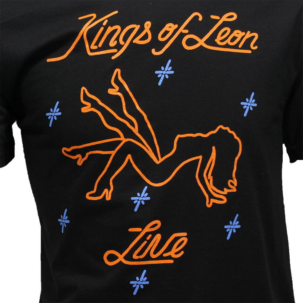 Band Merchandise Kings of Leon Stripper Vegas Lights T-Shirt - Officiële Merchandise Band Merchandise Kings of Leon Stripper Vegas Lights T-Shirt - Officiële Merchandise