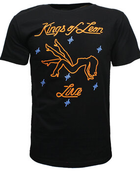 Band Merchandise Kings of Leon Stripper Vegas Lights T-Shirt Band Merchandise Kings of Leon Stripper Vegas Lights T-Shirt