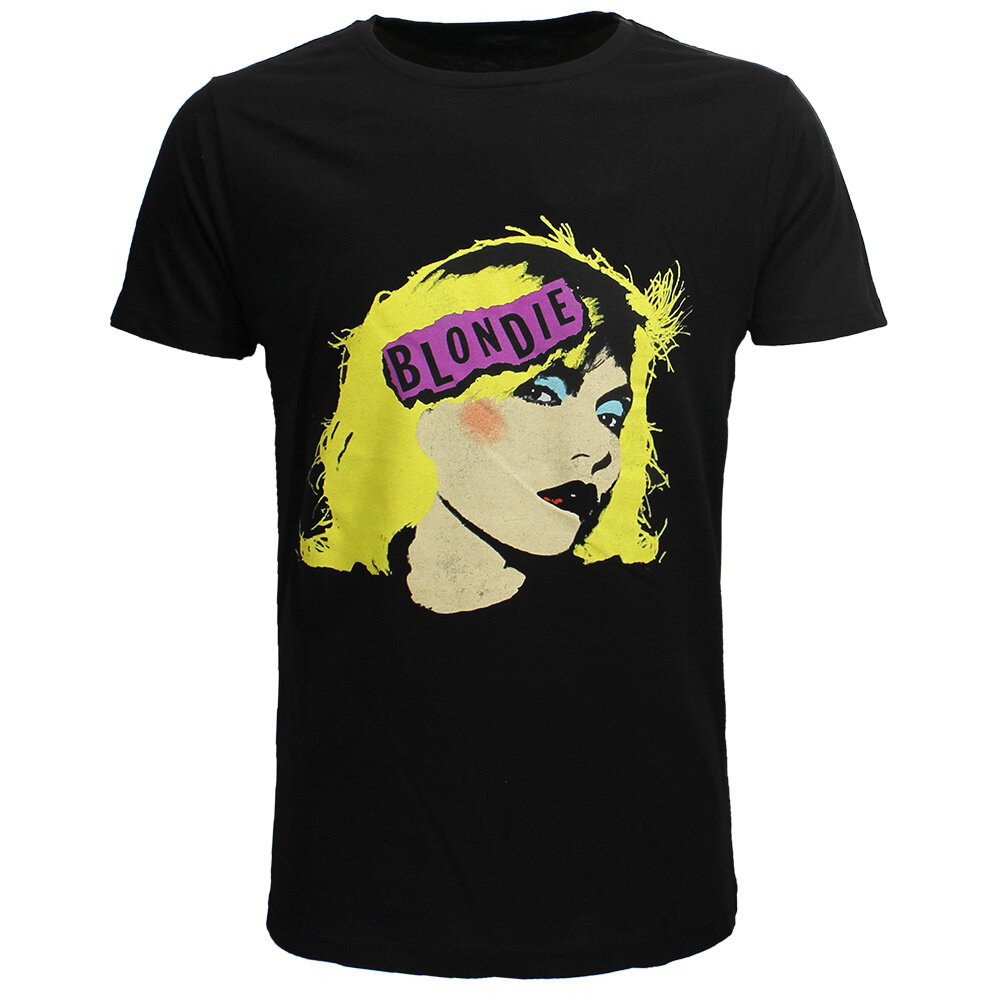 Band Merchandise Blondie Punk Logo T-Shirt - Official Merchandise Band Merchandise Blondie Punk Logo T-Shirt - Official Merchandise