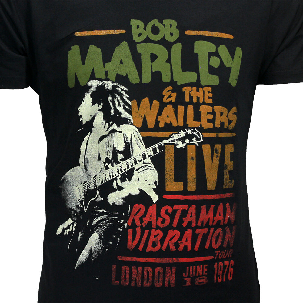 Band Merchandise Bob Marley Rastaman Vibration Tour 1976 T-Shirt - Officiële Merchandise Band Merchandise Bob Marley Rastaman Vibration Tour 1976 T-Shirt - Officiële Merchandise