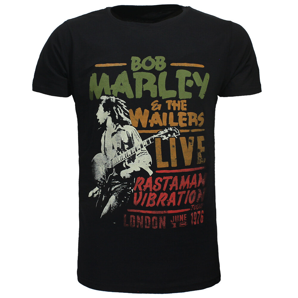 Band Merchandise Bob Marley Rastaman Vibration Tour 1976 T-Shirt - Officiële Merchandise Band Merchandise Bob Marley Rastaman Vibration Tour 1976 T-Shirt - Officiële Merchandise