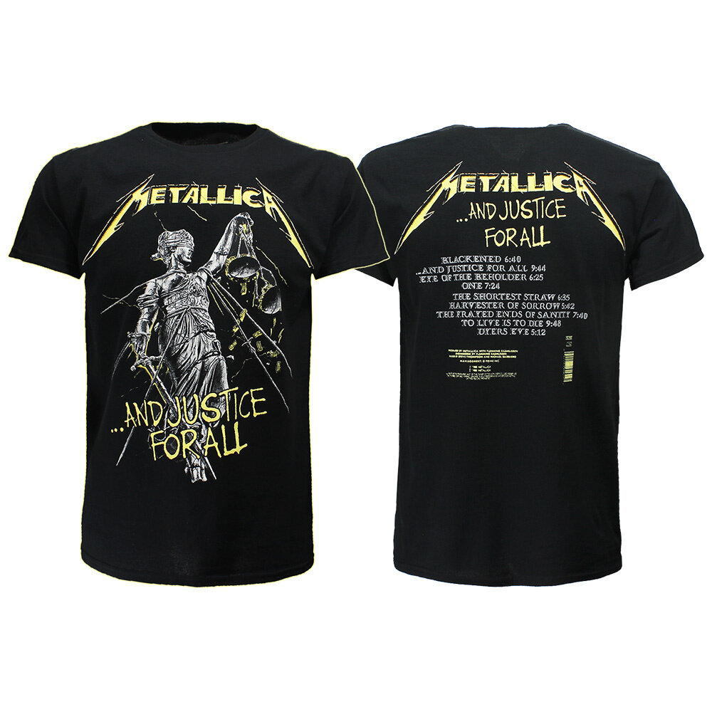 Band Merchandise Metallica And Justice For All Tracks T-Shirt - Official Merchandise Band Merchandise Metallica And Justice For All Tracks T-Shirt - Official Merchandise