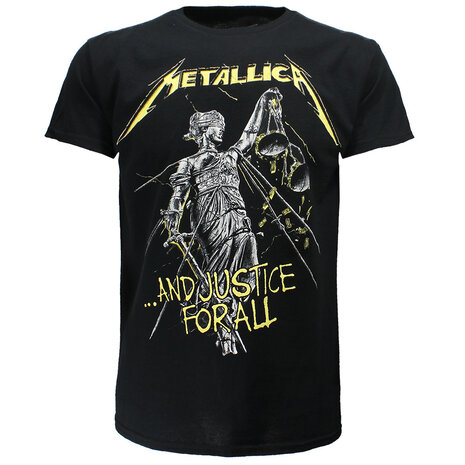 Band Merchandise Metallica And Justice For All Tracks T-Shirt - Official Merchandise Band Merchandise Metallica And Justice For All Tracks T-Shirt - Official Merchandise