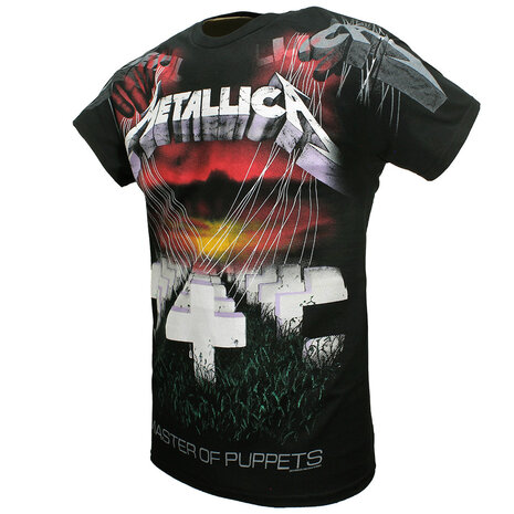Band Merchandise Metallica Master Of Puppets All Over Print T-Shirt - Officiële Merchandise Band Merchandise Metallica Master Of Puppets All Over Print T-Shirt - Officiële Merchandise