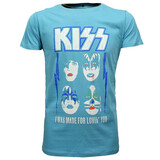 Band Merchandise KISS I Was Made For Lovin’ You T-Shirt Blue Band Merchandise KISS I Was Made For Lovin’ You T-Shirt Blue