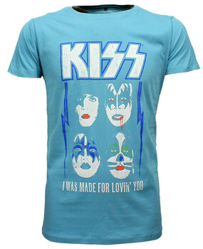 Band Merchandise KISS I Was Made For Lovin' You T-Shirt Blau Band Merchandise KISS I Was Made For Lovin' You T-Shirt Blau