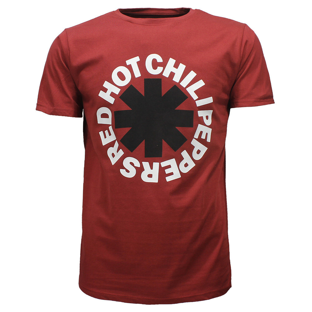 Band Merchandise Red Hot Chili Peppers Asterisk T-Shirt Rood - Officiële Merchandise Band Merchandise Red Hot Chili Peppers Asterisk T-Shirt Rood - Officiële Merchandise