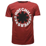 Band Merchandise Red Hot Chili Peppers Asterisk T-Shirt Rood Band Merchandise Red Hot Chili Peppers Asterisk T-Shirt Rood